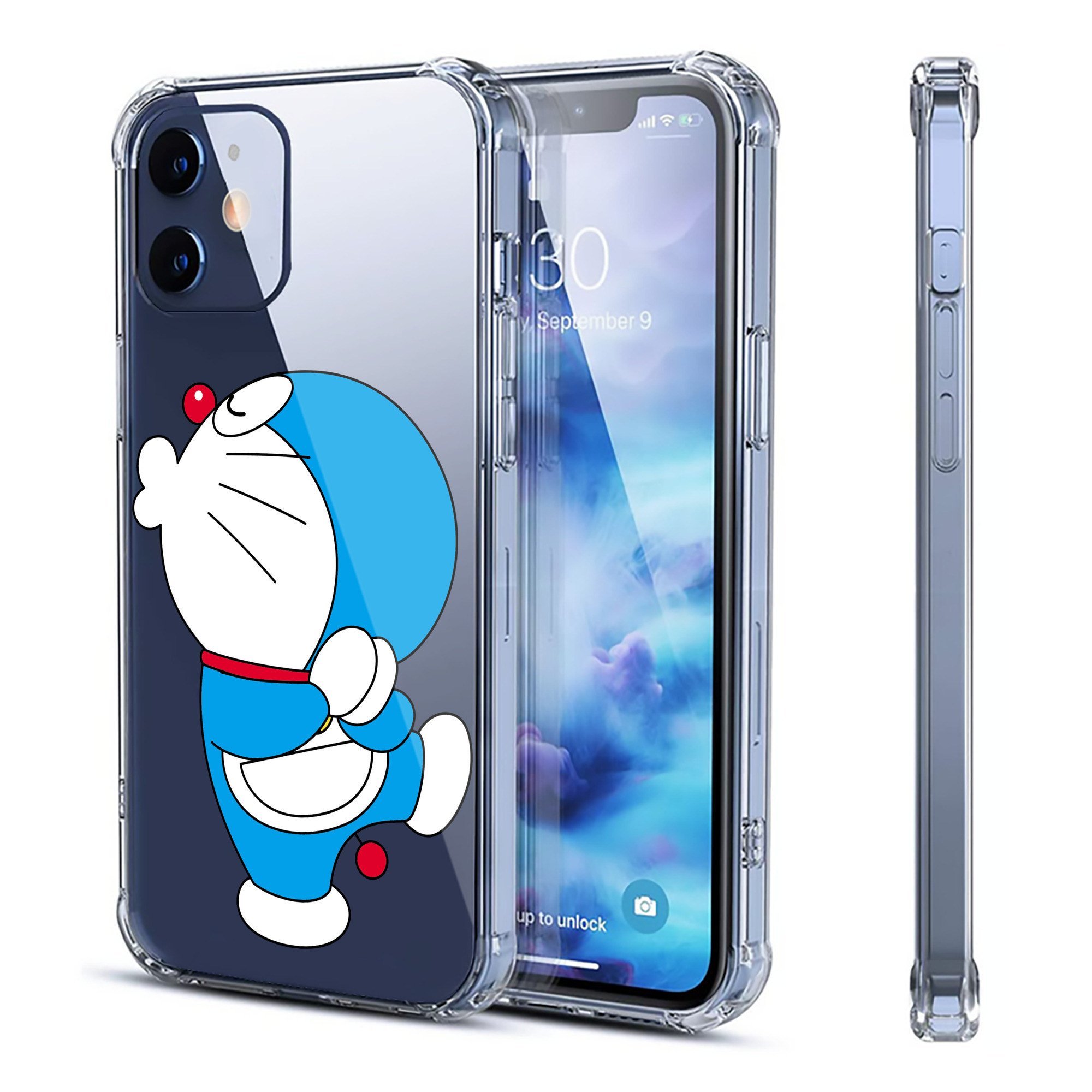 （画像用） ドラえもん Doraemon 【iPhone 12シリーズ対応】透明スマホケース（クリアソフトケース）